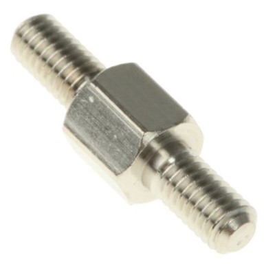 4728-A-0 MOD L=1/2 M/M STDF 1/4 HEX X 1/8 L, 6-32 THD AL